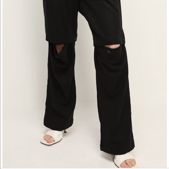 Storets Berkley Splicing Pants and Shorts in One in Black Size S - Picture 9 of 11